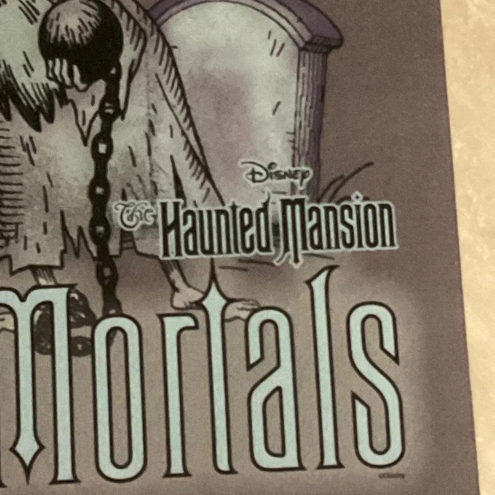 Disney Haunted Mansion Welcome Foolish Mortals doormat Halloween decor NWT